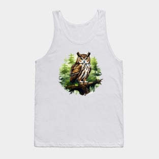 Great Horned Owl Tank Top